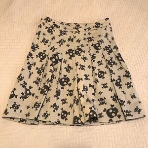 Skull and Crossbones Pleated Mini, 2. Whimsygoth, goblincore, witchcore, skulls